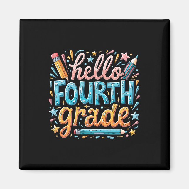 Ck To School 4th Grade Set  Magnet (Front)