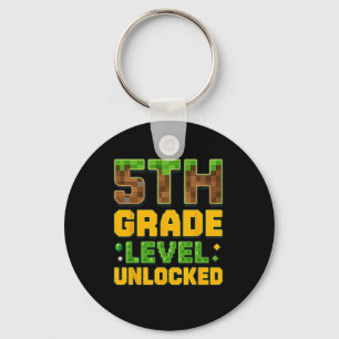 Ck To School 5th Grade Boys Gamer First Day Of Fif Key Ring
