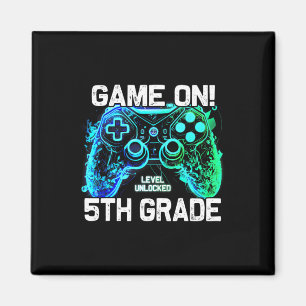 Ck To School 5th Grade Boys Gamer First Day School Magnet