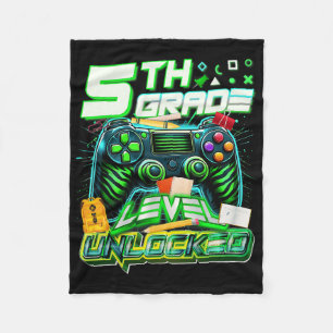 Ck To School 5th Grade Level Unlocked Gamer First  Fleece Blanket