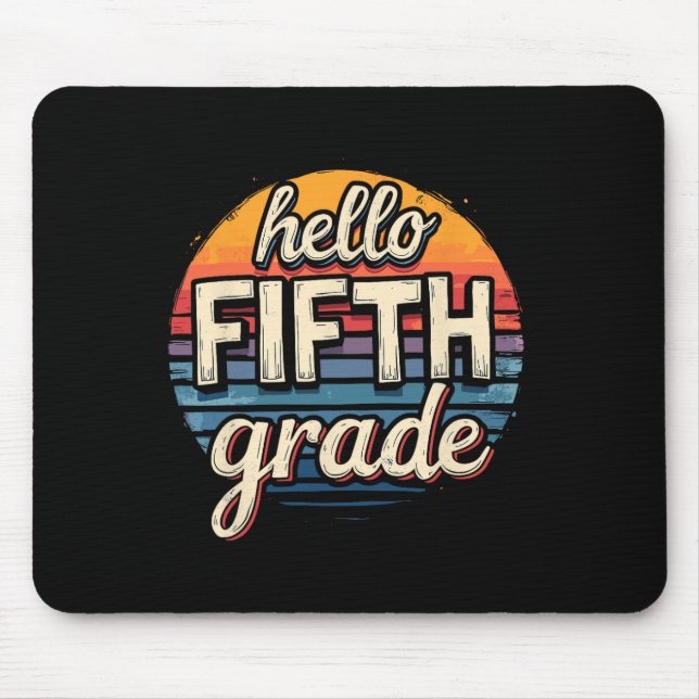 Ck To School 5th Grade Outfit  Mouse Pad (Front)
