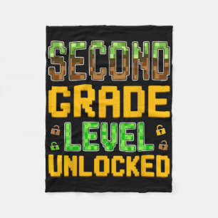 Ck To School Boys Video Gamer First Day Of Second Fleece Blanket