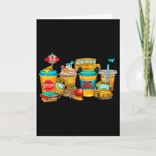 Ck To School Bus Driver Coffee Cups Card