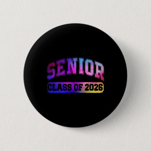 Ck To School Colourful Senior Cl Of 2026 Graduatio 6 Cm Round Badge
