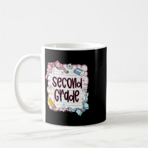 Ck To School Coquette Bow Second Grade Teacher Kid Coffee Mug
