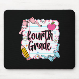 Ck To School Coquette Preppy Fourth Grade 4th Day  Mouse Pad
