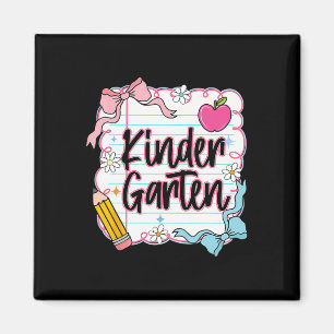 Ck To School Coquette Preppy Kindergarten First Da Magnet