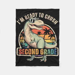 Ck To School Dinosaur Boy I'm Ready To Crush Secon Fleece Blanket