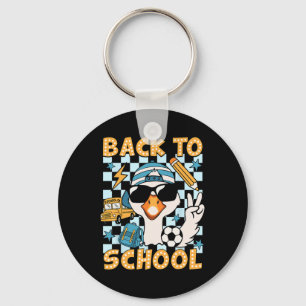 Ck To School Funny Silly Goose First Day Of School Key Ring