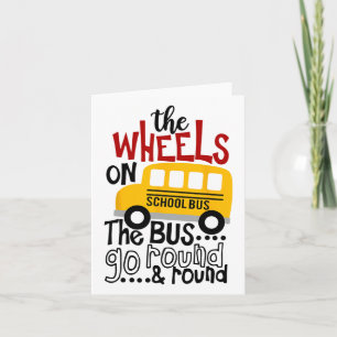 Ck To School Funny The Wheels On The Bus Toddler K Card