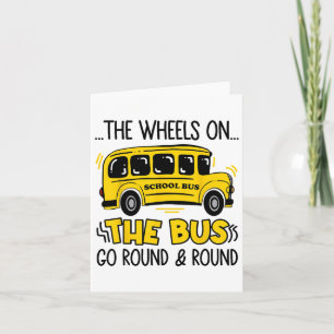 Ck To School Funny The Wheels On The Bus Toddler K Card