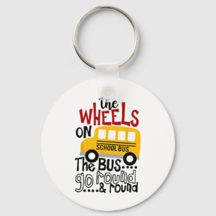 Ck To School Funny The Wheels On The Bus Toddler K Key Ring