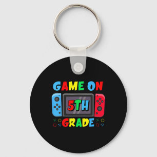 Ck To School Game On 5th Grade Funny Gamer Boys Ki Key Ring