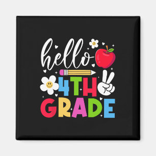 Ck To School Hello Fourth Grade Team 4th Grade Boy Magnet