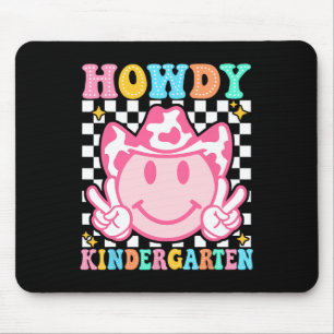 Ck To School Howdy Kindergarten Cute Cowboy Cowgir Mouse Pad