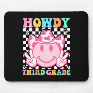 Ck To School Howdy Third Grade Western Cowboy Cowg Mouse Pad