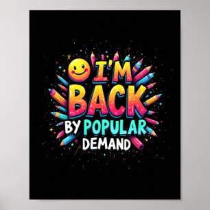 Ck To School Im Ck By Popular Demand Smile Face Te Poster