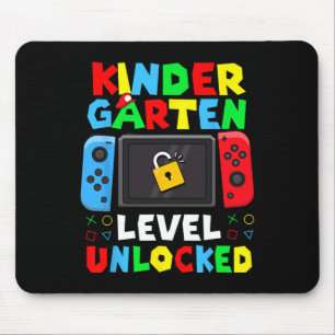 Ck To School Kindergarten Level Unlocked Gamer Kid Mouse Pad