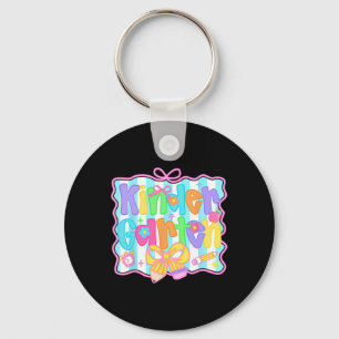 Ck To School Kindergarten Teacher Coquette Preppy Key Ring