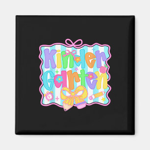 Ck To School Kindergarten Teacher Coquette Preppy  Magnet