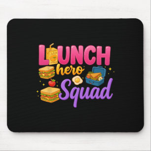 Ck To School Lunch Lady Squad Lunch Hero Squad Pre Mouse Pad