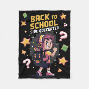 Ck To School Side Quest Accepted Gamer 1 Fleece Blanket