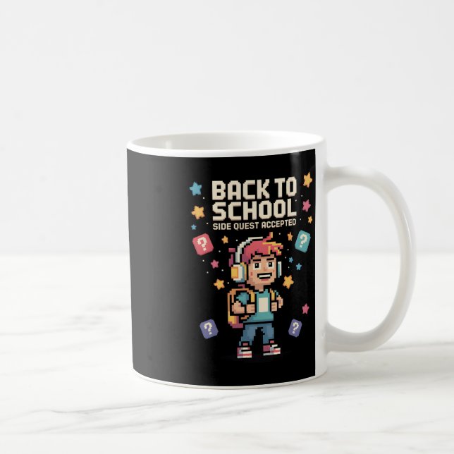 Ck To School Side Quest Accepted Gamer 3  Coffee Mug (Right)