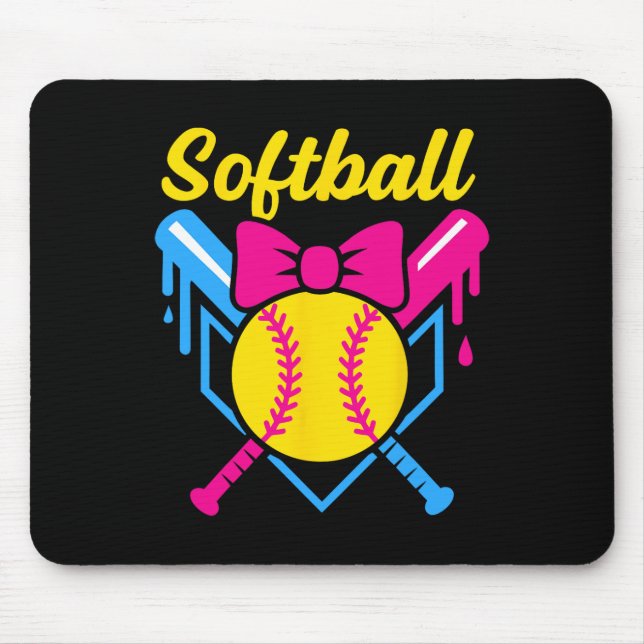 Ck To School Softll Player Ice+cream Softll Drip  Mouse Pad (Front)