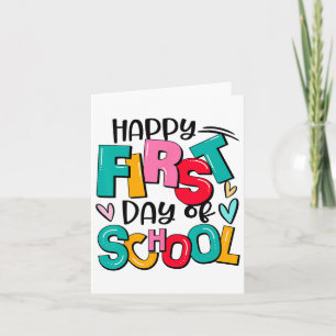 Ck To School Teachers Kids Boys Happy First Day Of Card