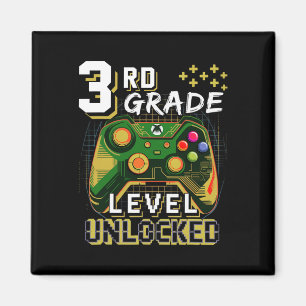 Ck To School Third 3rd Grade Gamer First Day Schoo Magnet