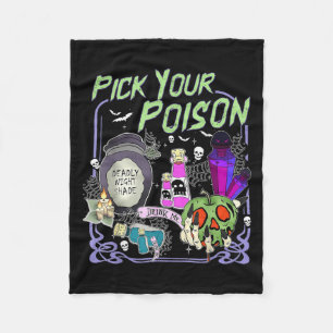 Ck Your Ison Drink Me Halloween Witch Party Fleece Blanket