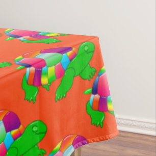 CKC Lil Glass Turtle,Orange-60x104 TABLECLOTH