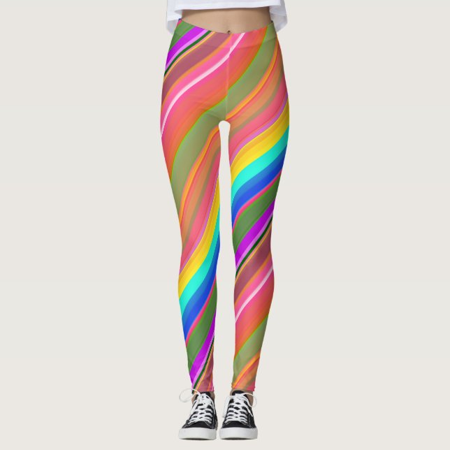 CKC Multi Stripes-LEGGINGS Leggings (Front)