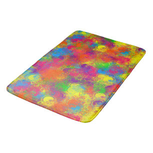 CKC-Paint Can Florals-Large Bath Mat