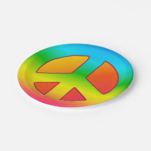 CKC, Peace Symbol 01-Paper Party Plates