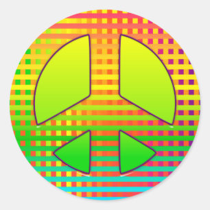CKC-Peace Symbol 05-Round Stickers/Seals Classic Round Sticker