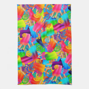 CKC Popsicle Swirls Blue-Kitchen Towel