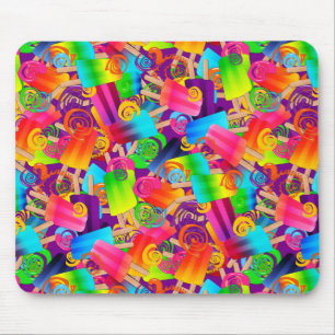 CKC Popsicle Swirls,Purple-MOUSEPAD Mouse Pad