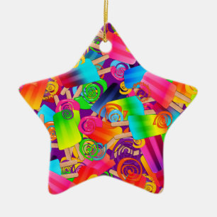 CKC Popsicle Swirls,Purple-STAR ORNAMENT