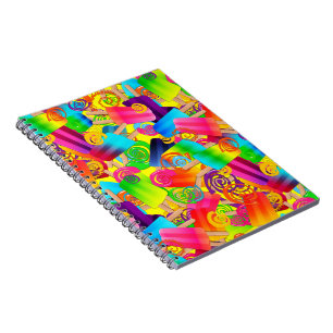CKC Popsicle Swirls Yellow-Spiral Notebook