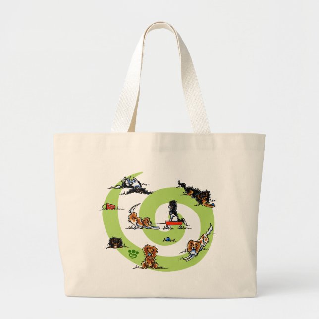 CKCS Playtime Large Tote Bag (Front)