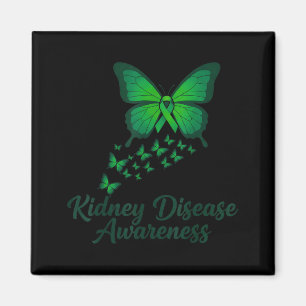 CKD Kidney Disease Awareness Green Ribbon Cute Magnet