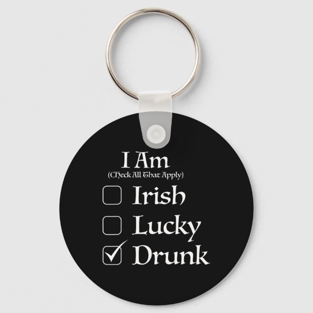 Ckeck Box St. Patricks Day  Key Ring (Front)