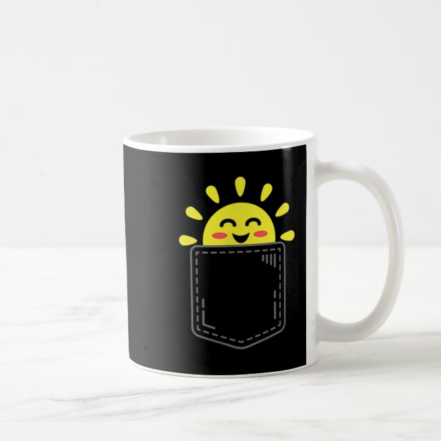 Cket Of Sunshine Happy Summer Sun Motivational Ins Coffee Mug (Right)