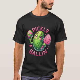 Ckle Ballin Cute Ckleball Women Girls Ckleball Lov T-Shirt