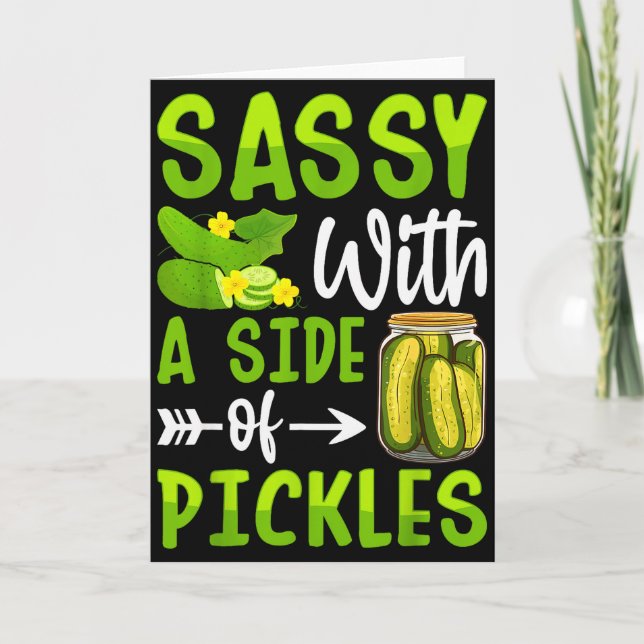 Ckle Lover Funny Sy With A Side Of Ckles  Card (Front)