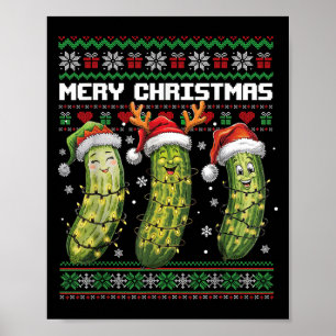 Ckle Lovers Funny Christmas Pajama Family Grandma Poster