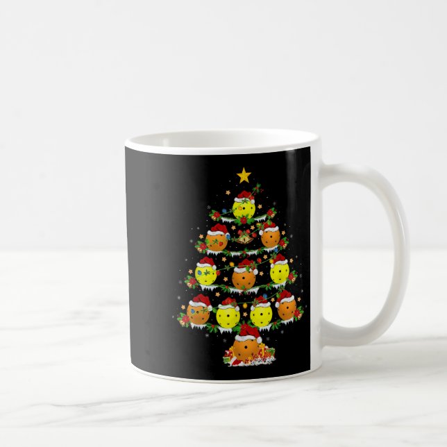 Ckleball Christmas Tree Lights Funny Srts Player X Coffee Mug (Right)
