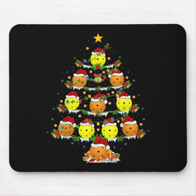 Ckleball Christmas Tree Lights Funny Srts Player X Mouse Pad (Front)