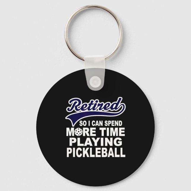 Ckleball Funny Retirement Quote  Key Ring (Front)